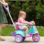 Imagem de Triciclo Infantil Avespa Rosa Carrinho de Passeio Pedal Motoca com Guia