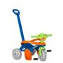 Imagem de Triciclo Infantil Azul e Bebê com Haste 2 em 1 Passeio e Pedal Mototico Bandeirante 