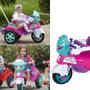 Imagem de Triciclo Infantil Baby City Motoquinha C/ Empurrador Pedal Anel De Segurança Interativo Spider Menino Menina Rosa Azul Suporta Até 30kg - Maral