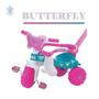 Imagem de Triciclo Infantil Borboleta Butterfly Rosa com Cestinha