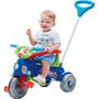 Imagem de Triciclo Infantil Calesita Ta Te Tico - 2 em 1 - Pedal e Passeio com Aro - Azul/Verde/Vermelho