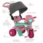 Imagem de Triciclo Infantil com Capota - Passeio e Pedal - Rosa - Bandeirante + estojo Branc neve