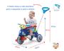 Imagem de Triciclo infantil com empurrador e protetor 1-3 anos ta te tico calesita