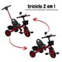 Imagem de Triciclo Infantil Com Empurrador Importway Bw311Vm Vermelho