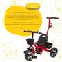 Imagem de Triciclo Infantil Com Empurrador Suporta 25Kg Cor Vermelho