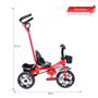 Imagem de Triciclo Infantil Com Empurrador Suporta 25Kg Cor Vermelho