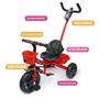 Imagem de Triciclo infantil com guidão e pedal 2 em 1 cesto passeio mega compras