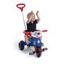 Imagem de Triciclo Infantil Com Pedal Empurrador Proteção Buzina Banco Ajustavel 2 EM 1 Tatetico Andador Carrinho Para Passeio