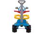 Imagem de Triciclo Infantil Dino Azul com Empurrador - Cestinha Emite Sons Magic Toys