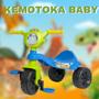 Imagem de Triciclo Infantil Dino Motoca Com Pedal Menino Carrinho De Passeio Kemotoka Brinquedos Kendy