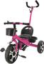 Imagem de Triciclo Infantil Divertido Rosa Com Apoiador Zippy Toys