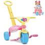 Imagem de Triciclo Infantil Menina Passeio Unicornio Empurrador Oferta