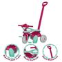 Imagem de Triciclo Infantil Meninas Mototico Rosa 2 Em 1 Pedal E Haste Empurrador