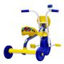 Imagem de Triciclo Infantil Motoca Kids Ultra Bikes Top Boy Jr. Para Menino (Roda Em PP) Azul e Amarelo