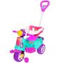 Imagem de Triciclo Infantil Motoquinha Colorido com Empurrador Avespa Maral