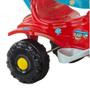 Imagem de Triciclo Infantil Motoquinha Tico Tico Velotrol Azul/Vermelho Pets com Aro Magic Toys