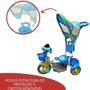 Imagem de Triciclo Infantil Passeio Com Empurrador BW003A - Azul
