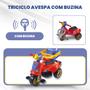 Imagem de Triciclo Infantil Passeio e Pedal Avespa Spider Maral Brinquedos