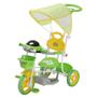 Imagem de Triciclo Infantil Passeio Haste 2 Em 1 Verde  Importway Com Capota