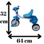 Imagem de Triciclo Infantil Pedal Com Som E Luz Suporta 25 Kg Cor:ul