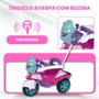 Imagem de Triciclo Infantil Pedal e Passeio Baby City Haste Direcionavel 