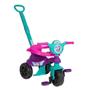 Imagem de Triciclo Infantil Suporta Até 16kg Menina Com Haste De Empurrar Motoca Velotrol Proteção Lateral Com Pedal Kendy Brinquedos