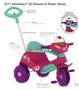 Imagem de Triciclo Infantil Velobaby Bandeirantes Rosa + Travesseiro 70x40