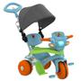 Imagem de Triciclo Infantil Velotrol Azul com Capota Passeio & Pedal Bandeirante