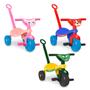 Imagem de Triciclo Infantil Velotrol Motoca Dinossauro Gato Cachorro Velocípede Tchuco C/ Hastes