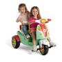 Imagem de Triciclo Moto Duo Color Calesita Passeio e Pedal Buzina Cesto Até 50kg