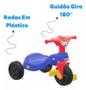 Imagem de Triciclo Motoca Azul Menino Infantil Com Pedal Motoquinha Pais e Filhos