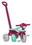 Imagem de Triciclo Motoca Infantil Bandeirante 842 Passeio E Pedal Flower Rosa + estojo Branca de neve