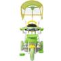 Imagem de Triciclo Motoca Infantil Passeio com Empurrador Pedal Luz Som Capota Importway BW-003 Verde