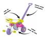 Imagem de Triciclo Motoca Infantil Tico Tico Festa Rosa Com Aro - Magic Toys
