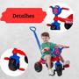 Imagem de Triciclo Motoka Brinquedo infantil Menino Menina Empurrador
