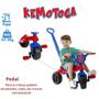Imagem de Triciclo Motoquinha Andador Infantil Kendy Com Haste Spider Empurrar 18 meses 16 kgs max KENDY