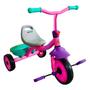 Imagem de Triciclo Rosa Princess Uni Toys Suporta até 30kg Três Rodas Com Cesto Infantil