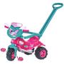 Imagem de Triciclo Tico Tico Uni Motoca Infantil Com Empurrador E Aro Proteção Cor Rosa Magic Toys