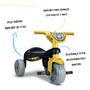 Imagem de Triciclo Velotrol com haste empurrador removivel mini moto motinha motoquinha de plastico infantil totoca anadador veiculo brinquedo