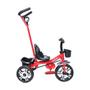 Imagem de Triciclo velotrol infantil com apoiador e cesta removível zippy toys