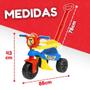 Imagem de Triciclo Velotrol Infantil Motoca Com Haste Roxo e Vermelho