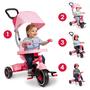 Imagem de Tricycle Radio Flyer Pedal & Push 4 em 1 Stroll 'N Trike Pink