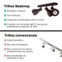 Imagem de Trilho Eletrificado 2m94cm 21 Spots E27 LED Comum c/ Conector/Emenda