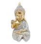 Imagem de Trio Baby Buda Tailandês Rezando Meditando Acenando 10 cm