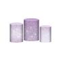 Imagem de Trio Capa Cilindro Glitter Lilás 3D Em Tecido Com Elástico