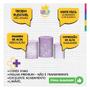 Imagem de Trio Capa Cilindro Glitter Lilás 3D Em Tecido Com Elástico