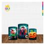 Imagem de Trio Capa Cilindro Halloween 3D Em Tecido Com Elástico