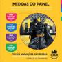 Imagem de Trio Capa Cilindro + Painel Redondo 3D Batman 1,50M Veste