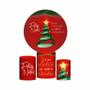 Imagem de Trio Capa Cilindro + Painel Redondo 3D Natal 1,50M Veste