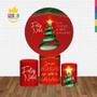 Imagem de Trio Capa Cilindro + Painel Redondo 3D Natal 1,50M Veste